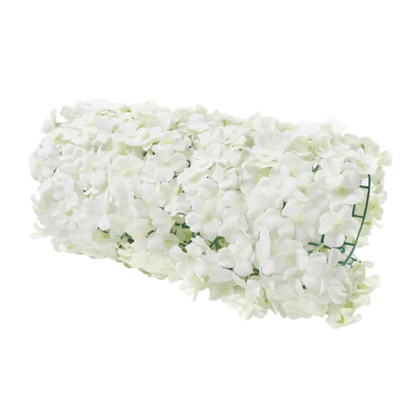 10 PCS Flower Wall Panel Artificial Flowers Wall Decoration 24" x 16" Decorative Hydrangea Flower Panels Wall for Home Party - Image 3