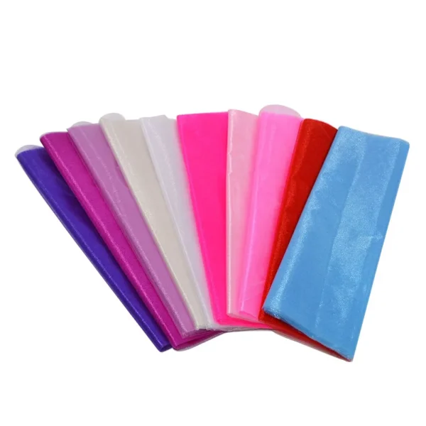 10m/lot 48cm Sheer Crystal Organza Tulle Roll Fabric for Wedding Party Decoration organza chair wedding Arch Decor woman's Dress - Image 5